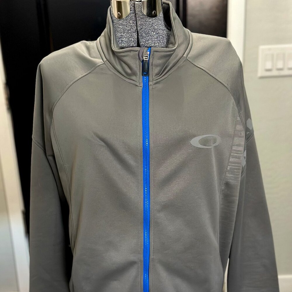 Gray Thermonuclear Mens Full Zip Jacket Excellent Condition size Large